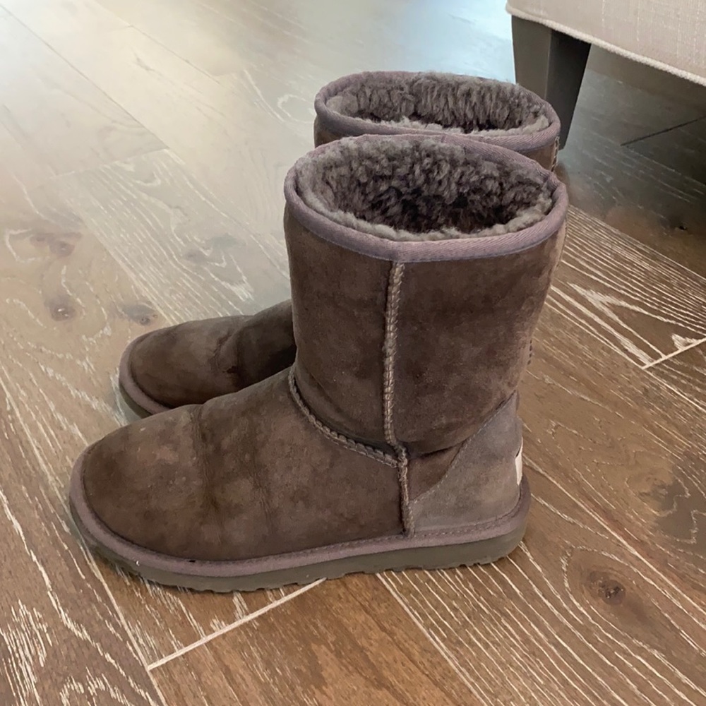 UGG classic gray boots.
